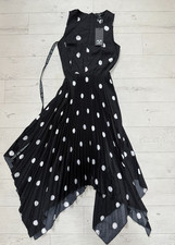 AX Paris Size 8 Black Polka