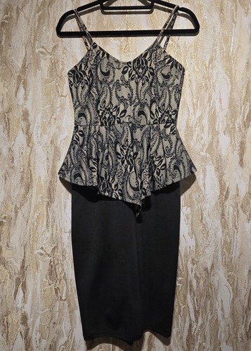 Paris black nude lace - black,