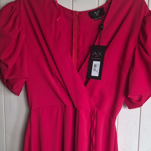 Paris pink wrap midi dress - paris,