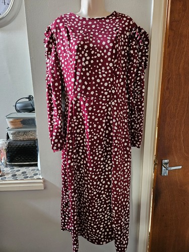 Paris burgundy white polka - ax,