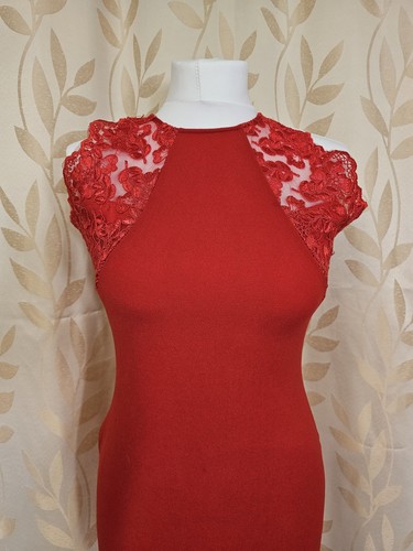 Paris red lace shoulder - paris,