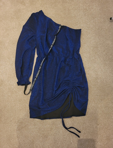 Paris blue metallic - paris, bodycon