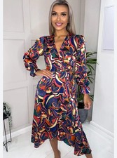 AX PARIS Long Sleeve Midi